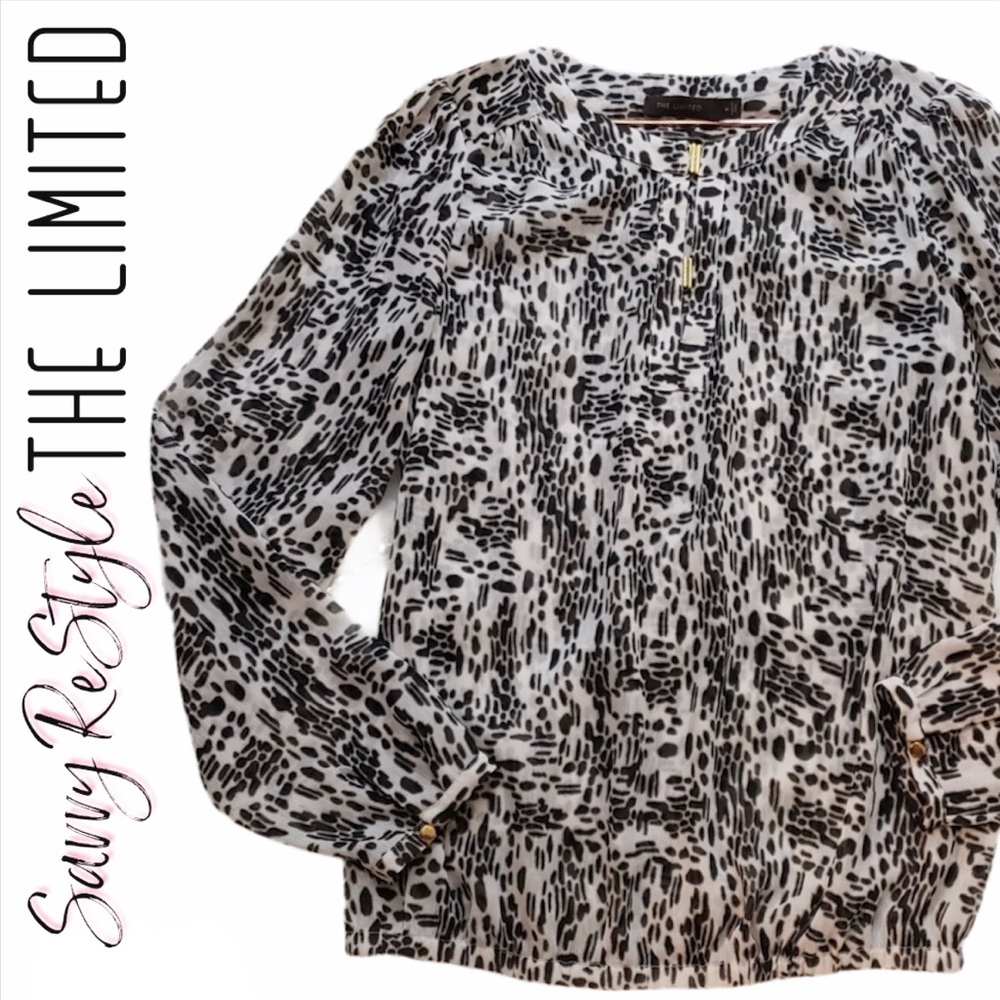 The Limited | Long Sleeve Sheer Top Size M